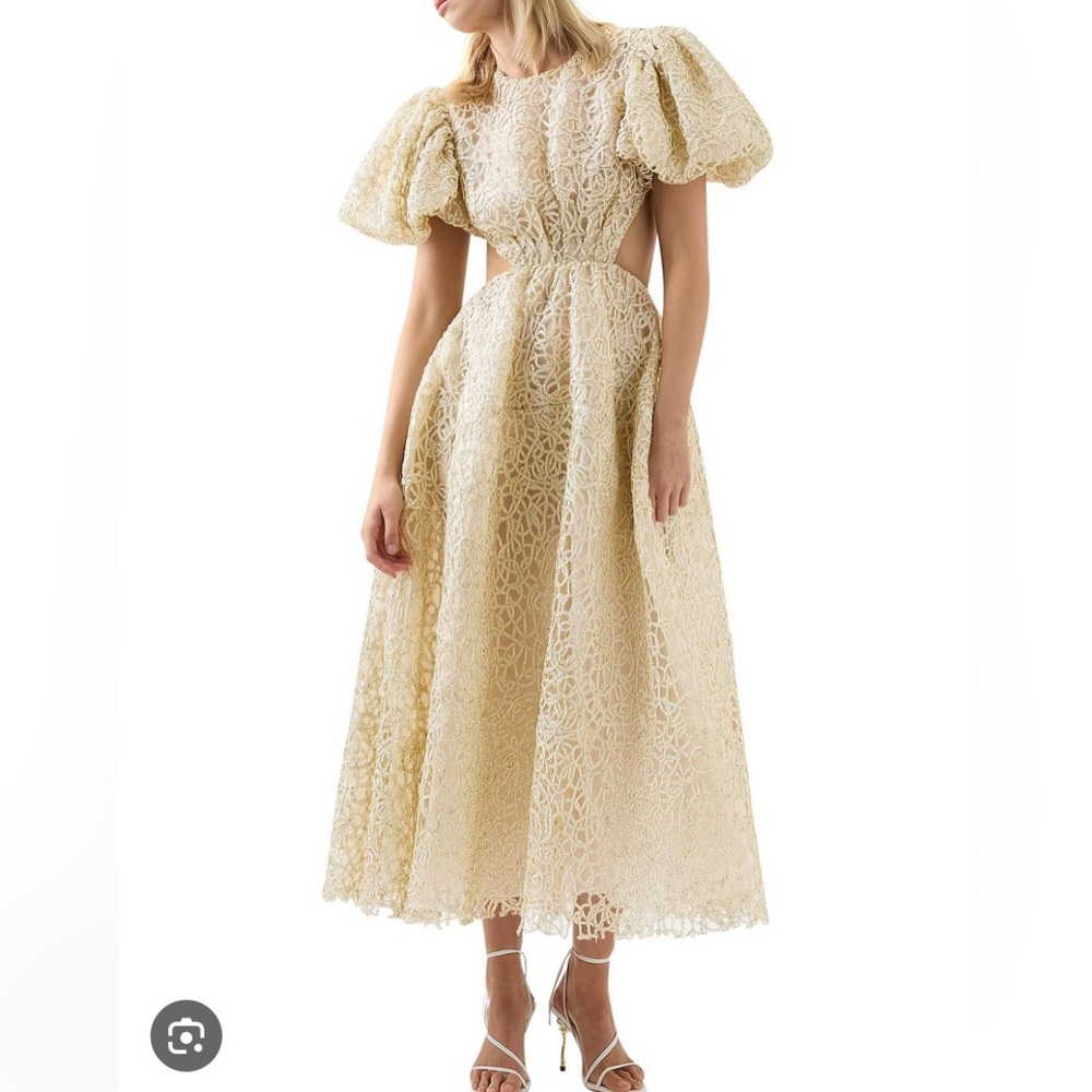 Aje Patina Lace Midi Dress NWT Size 10 US